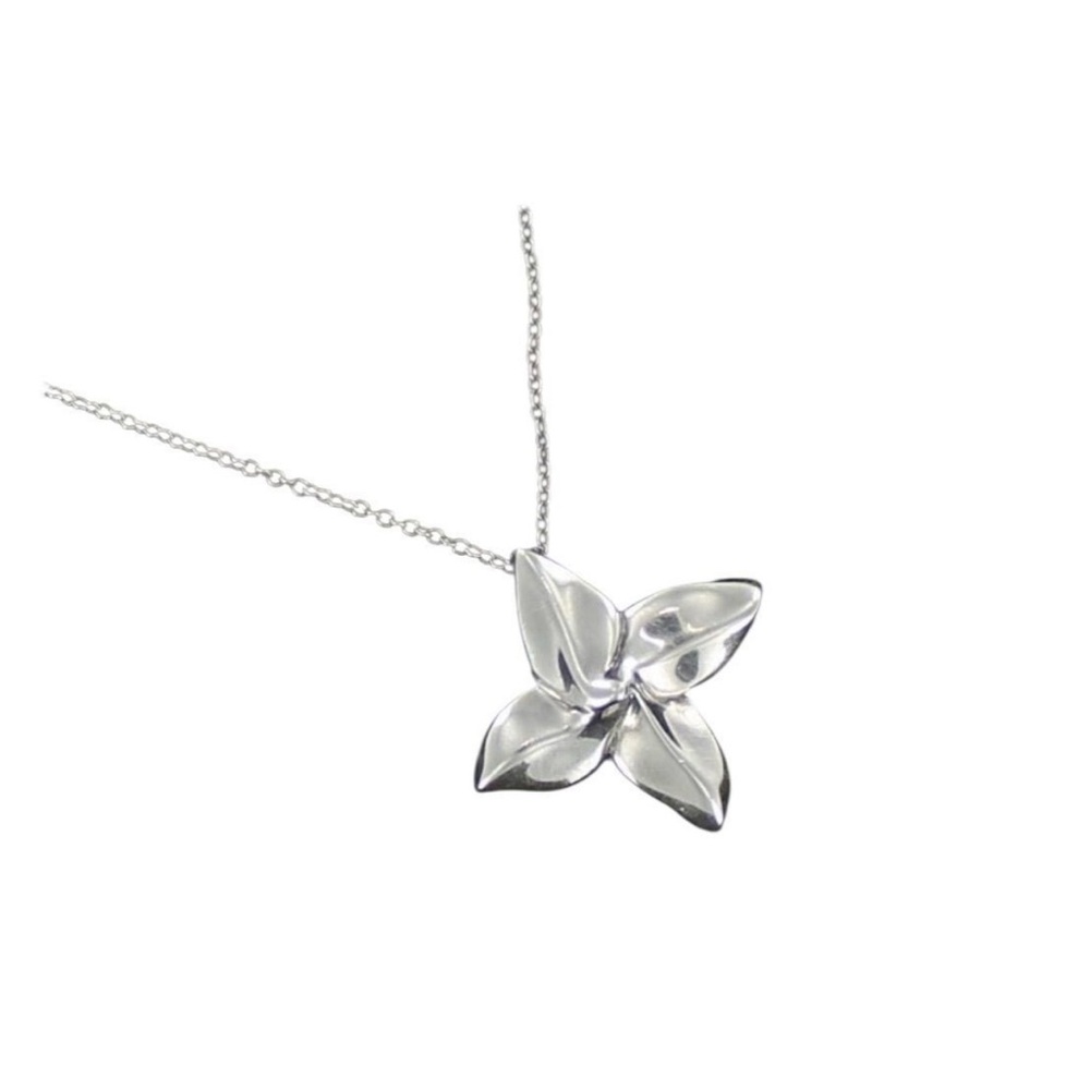 TIFFANY & CO Poinsettia Flower Pendant EUC